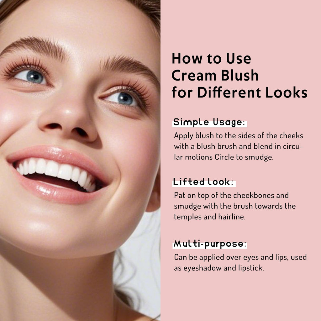 Bayfree Multi Cream Blush & Brush Set – Hydrating, Blendable Korean Cheek Makeup