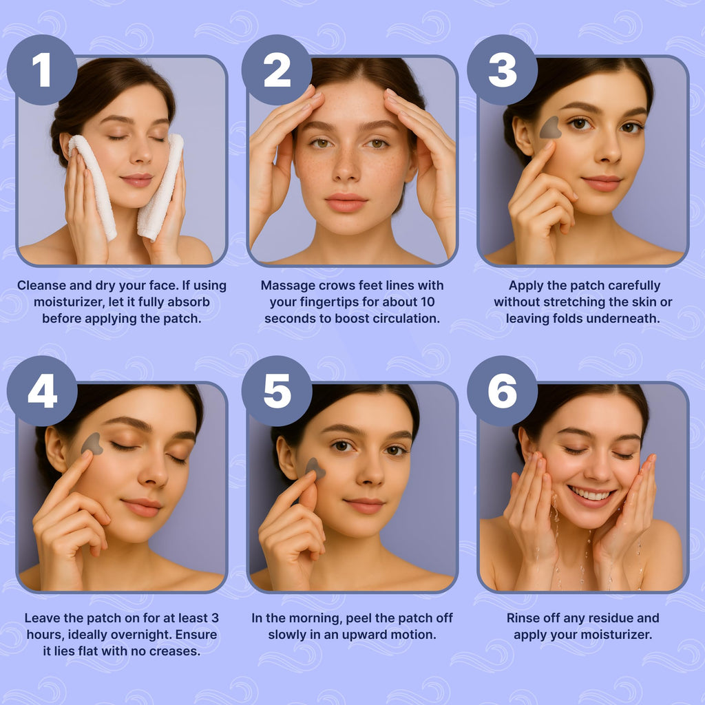 Bayside Crows Feet Patches – Retinol, Niacinamide & Collagen for Eyes & Forehead