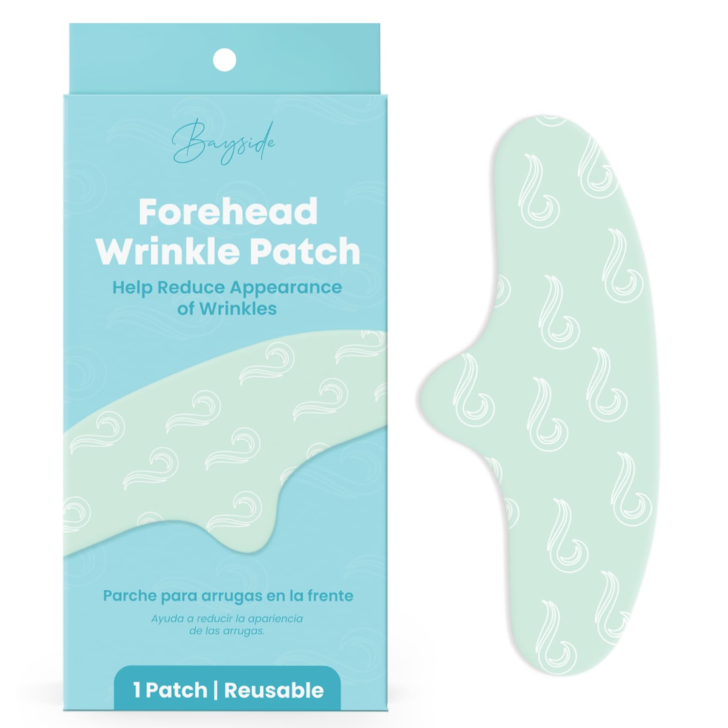 Bayside Forehead Wrinkle Patches – Reusable Non-Invasive Treatment with Storage Tin