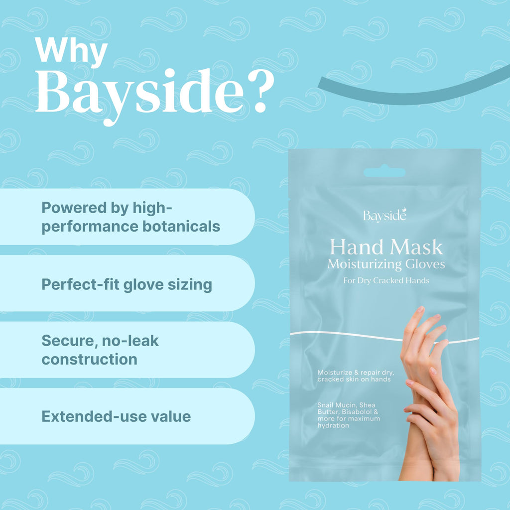 Bayside Hand Mask Moisturizing Gloves - Deep Hydration with Snail Mucin