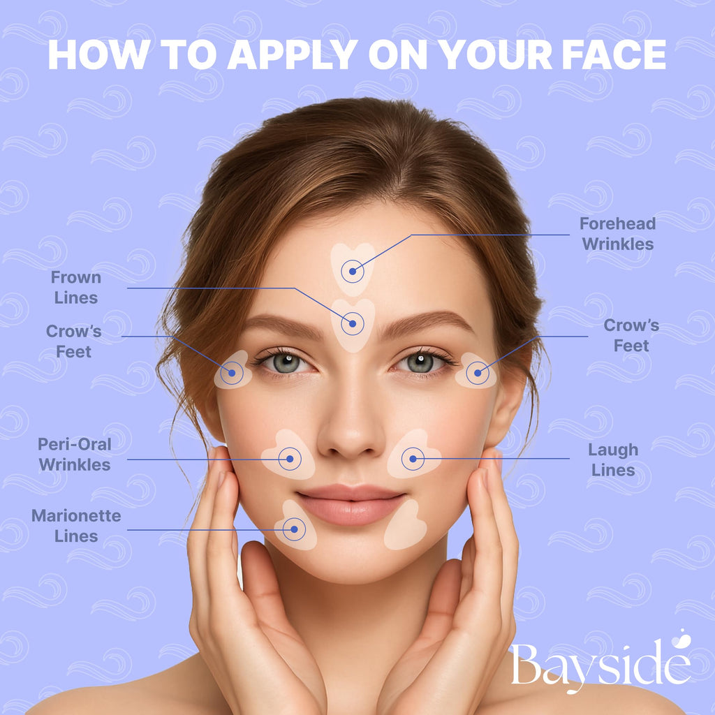 Bayside Crows Feet Patches – Retinol, Niacinamide & Collagen for Eyes & Forehead