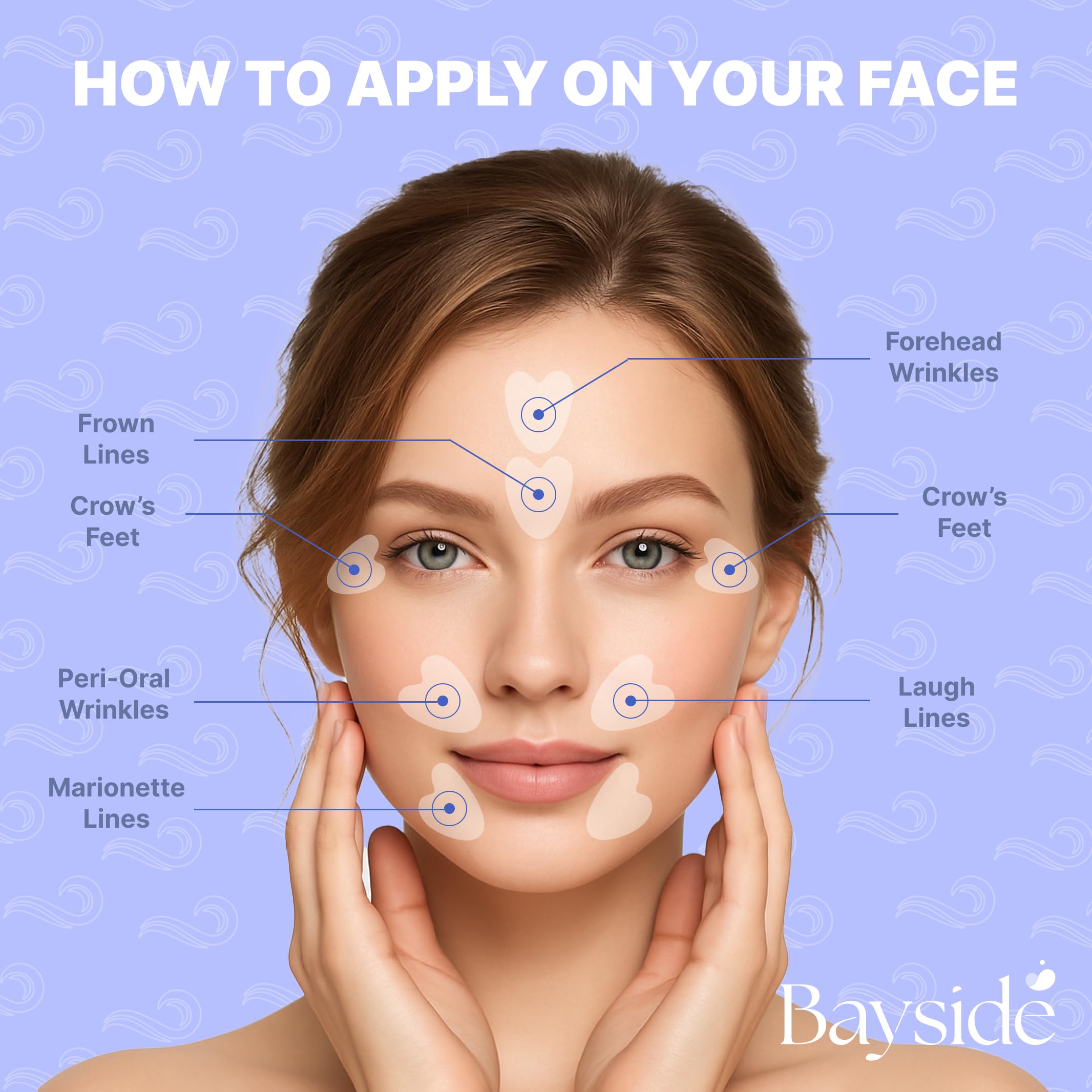 Bayside Crows Feet Patches – Retinol, Niacinamide & Collagen for Eyes & Forehead