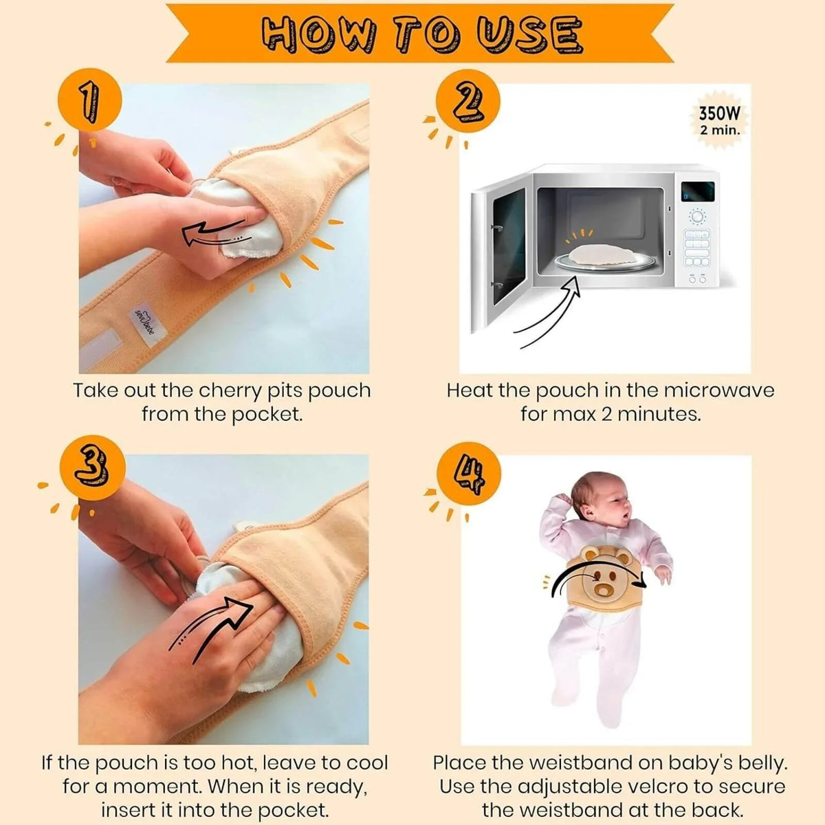 Belly Band for Relieving Gas Pains of the Baby