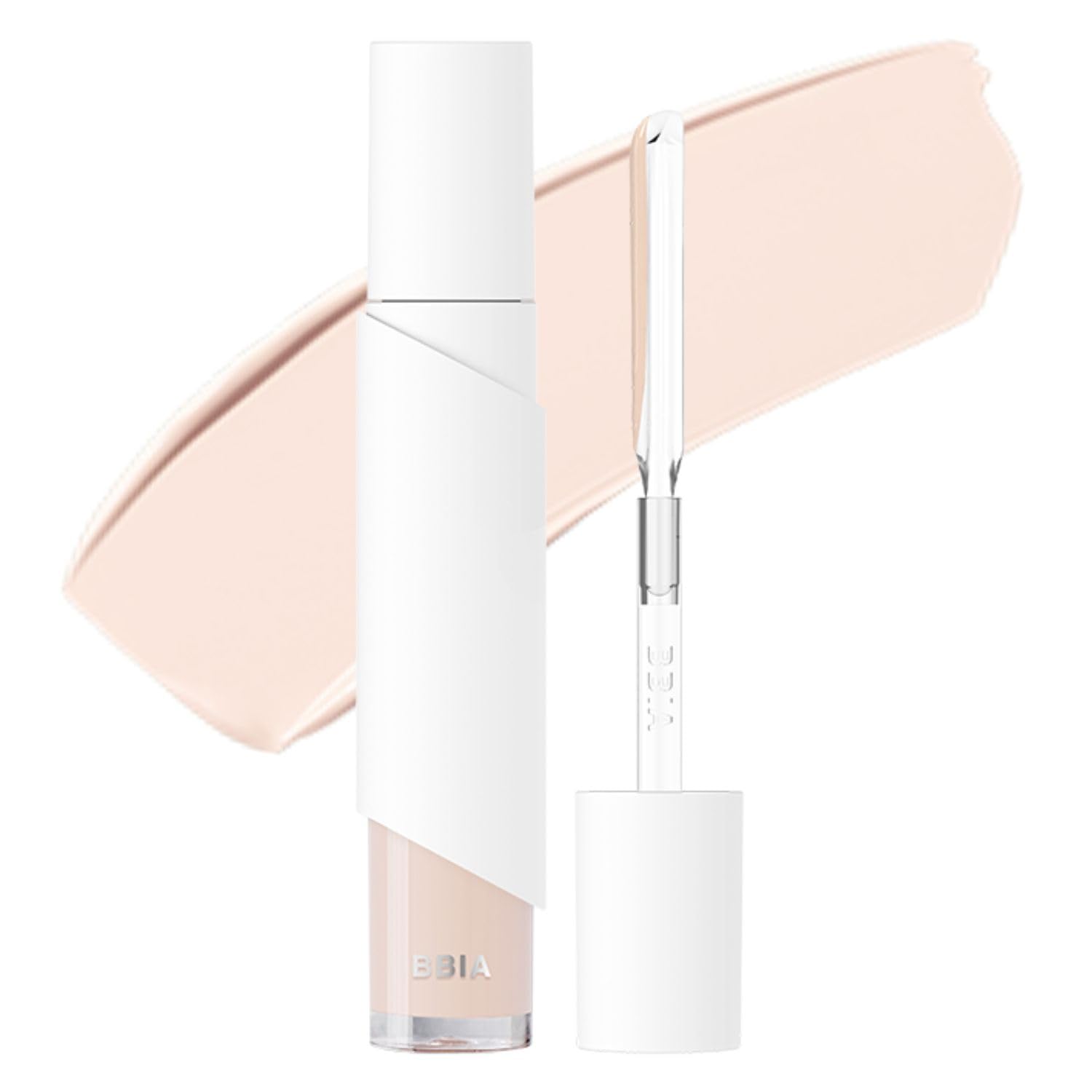 BBIA EAU Stay Concealer - All-Day Lightweight Natural Coverage with Spatula Applicator (17 FAIR, vegan Korean makeup)