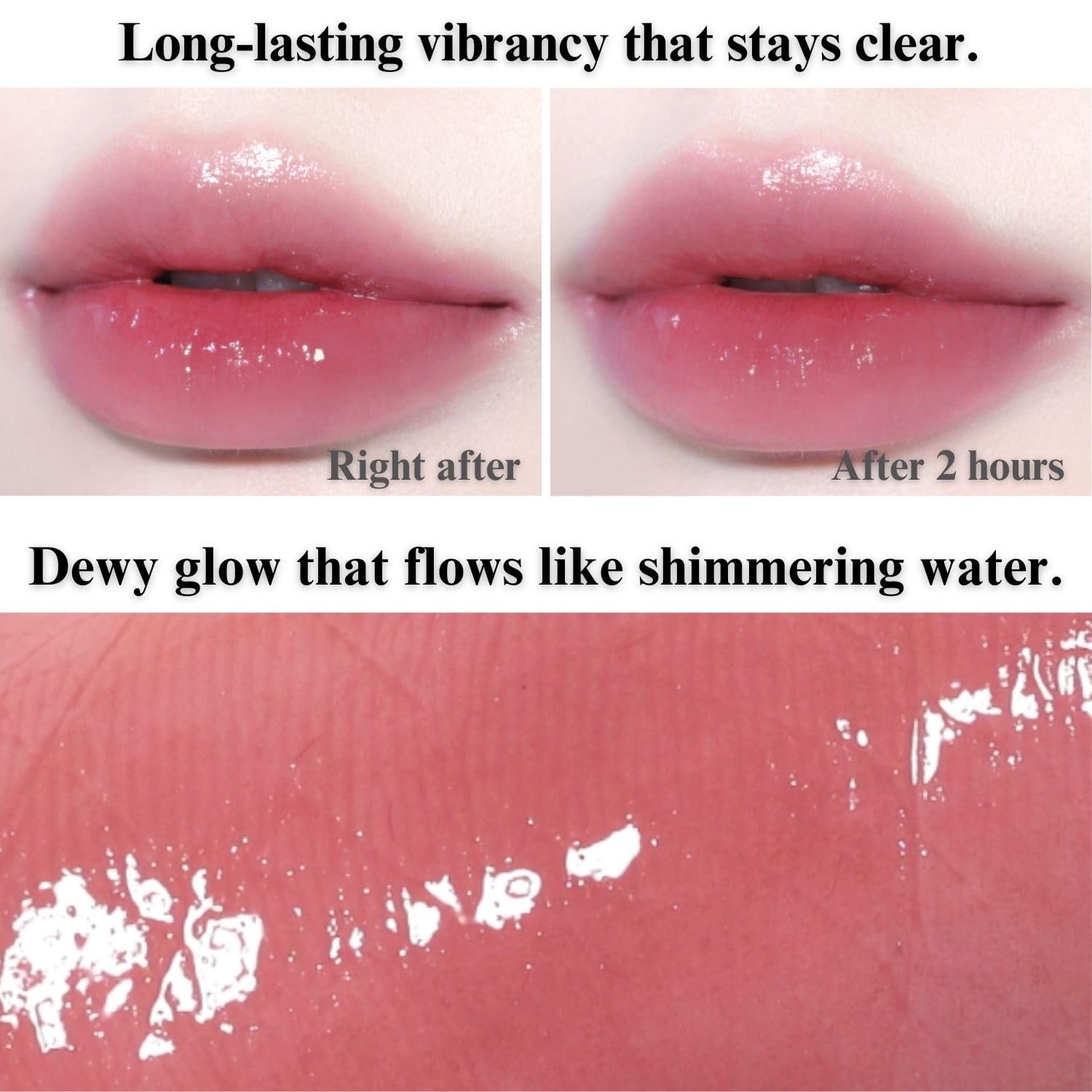 BBIA Glow Tint – Lip Plumping Glossy Lip Stain, Hydrating & Long-Lasting (01 CHAI)