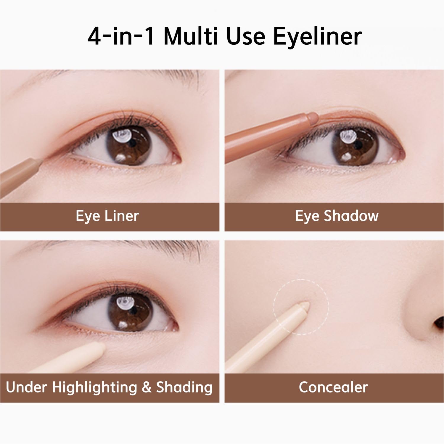 BBIA Last Auto Gel Eyeliner No.01 Noir – 17 Color Range, Multi-Use, Longwear & Waterproof Mechanical Eyeliner