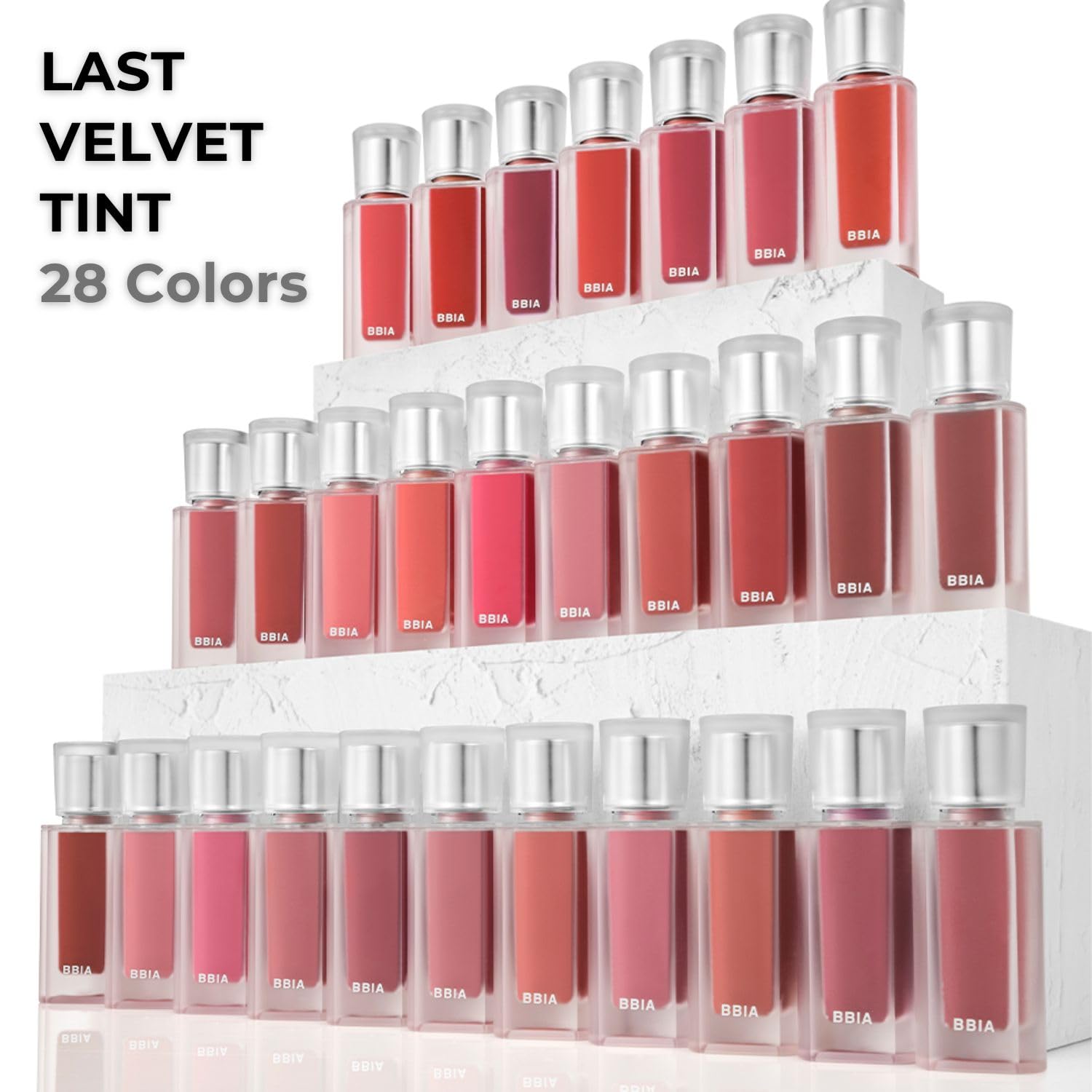 BBIA Last Velvet Tint NEW – Soft Creamy Matte Lip Stain in V40 Summer Rose (Pack of 1) | Vegan Korean Lip Makeup