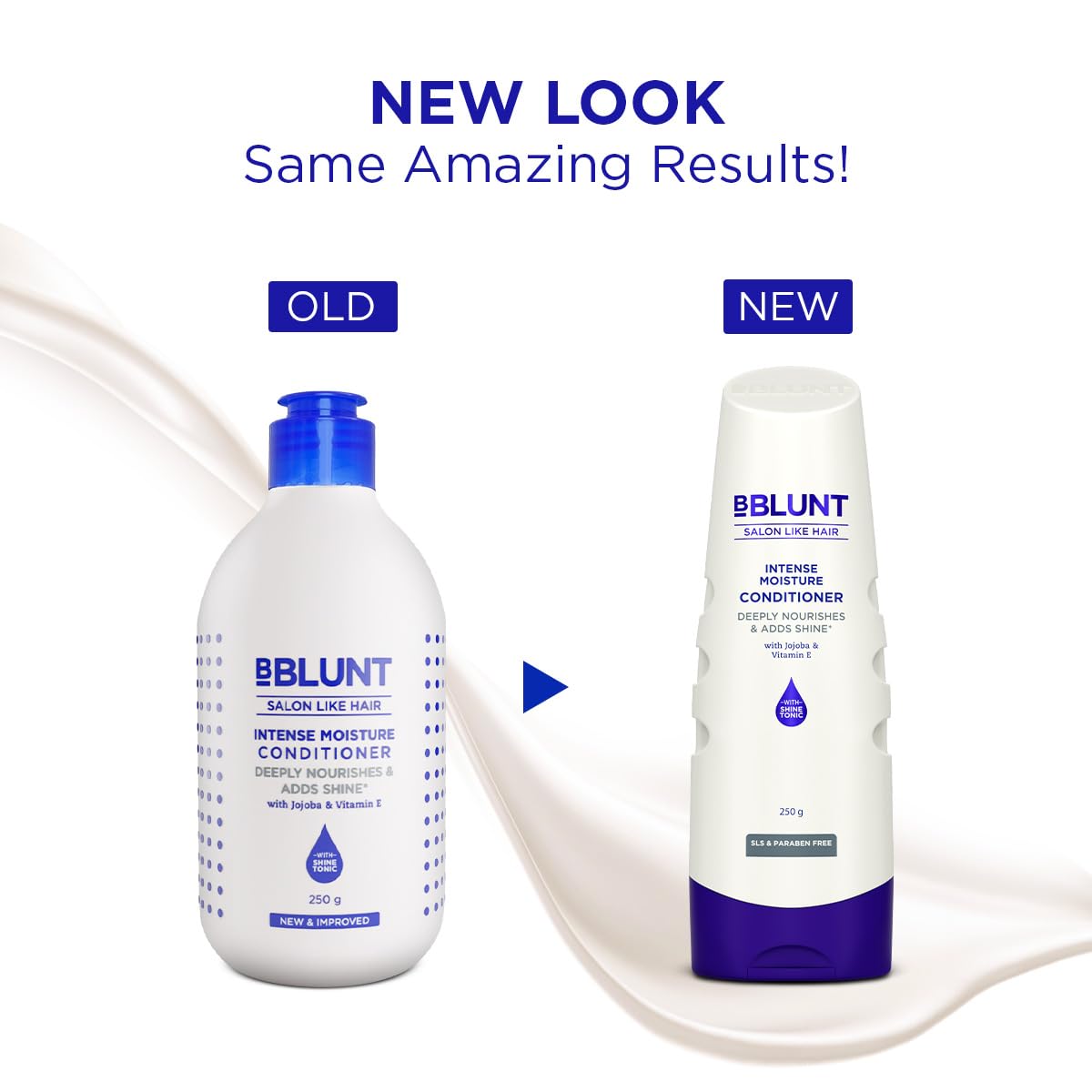 BBLUNT Intense Moisture Shampoo & Conditioner Duo – 300 ml + 250 g | Hydrating Hair Care