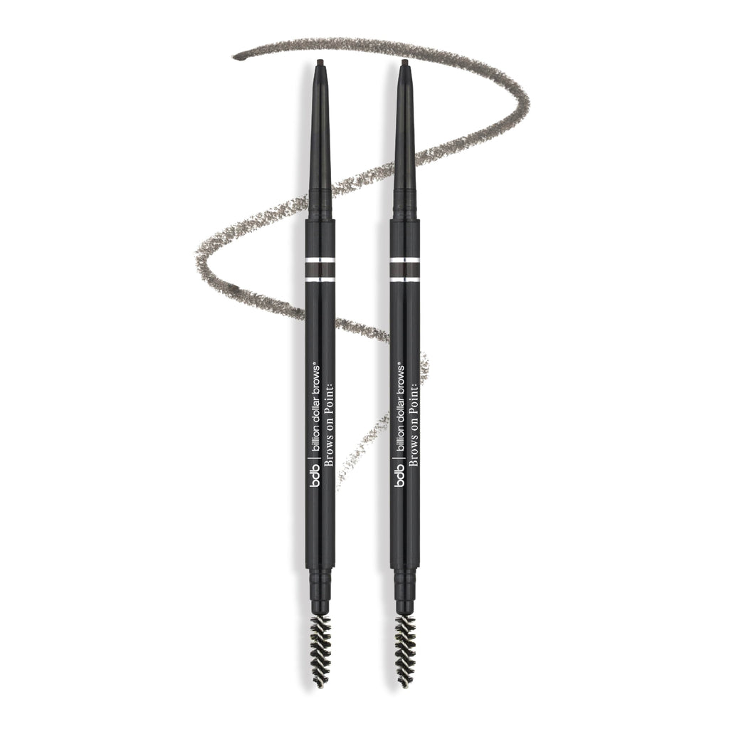 BDB Brows On Point Micro Brow Pencil – Precision Tip & Spoolie, Waterproof, 2-Pack