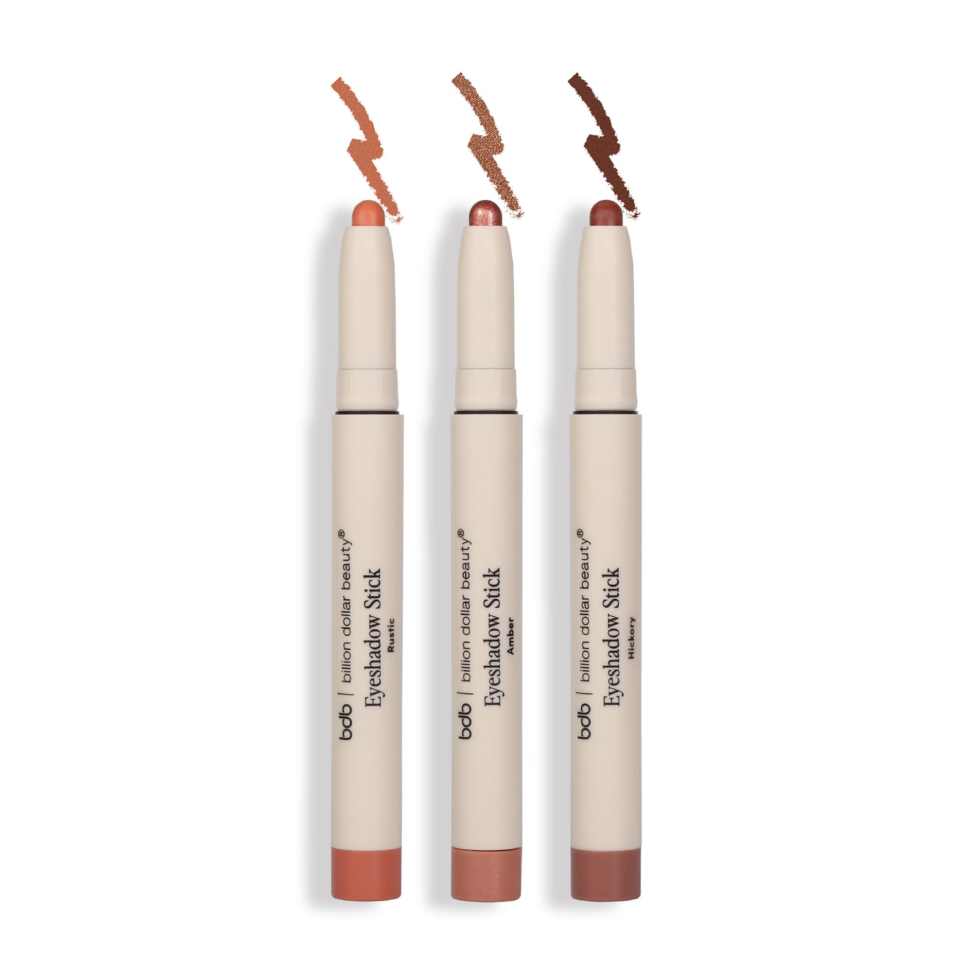 billion dollar brows bdb Shimmer Eyeshadow Stick – 3-in-1 Eye Makeup (2 Matte, 1 Shimmer)