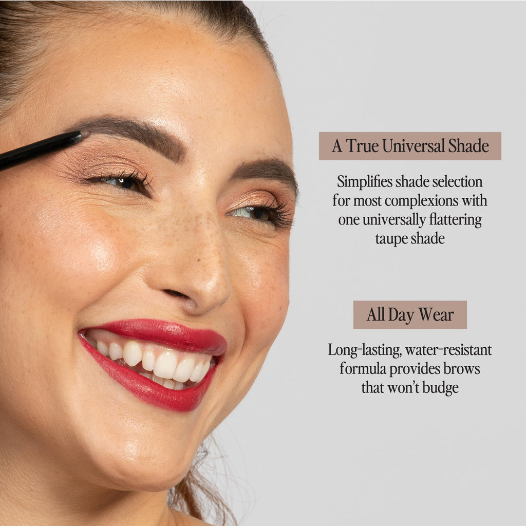 bdb Universal Eyebrow Pencil — Precision Tip & Spoolie, Waterproof, 2-Pack | Billion Dollar Brows