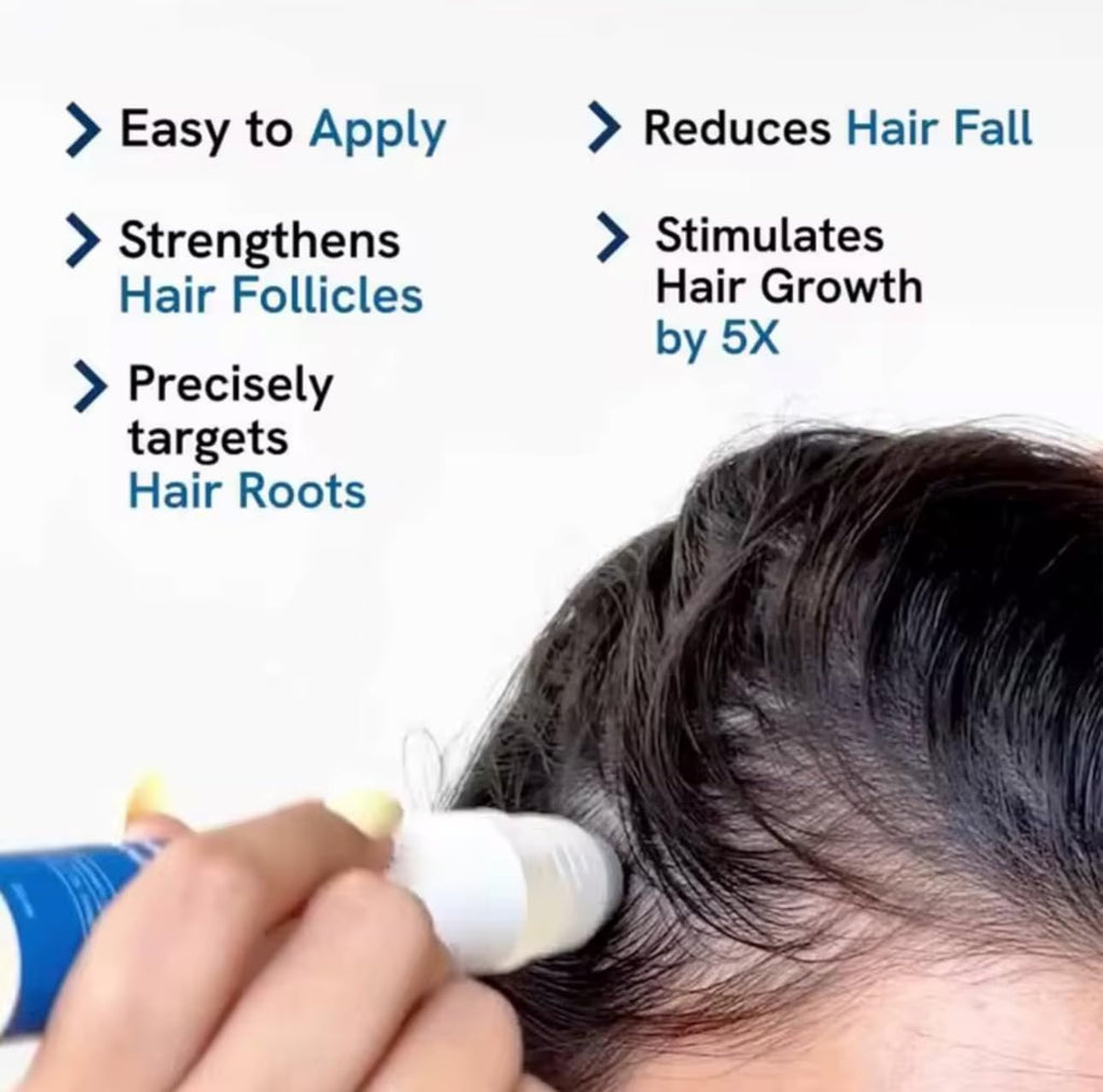 Be BodyWise Rosemary Hair Serum Roll-On 3% Rosemary for Thicker, Stronger Hair & Beard | 25ml | All Hair Types | TikTok Viral