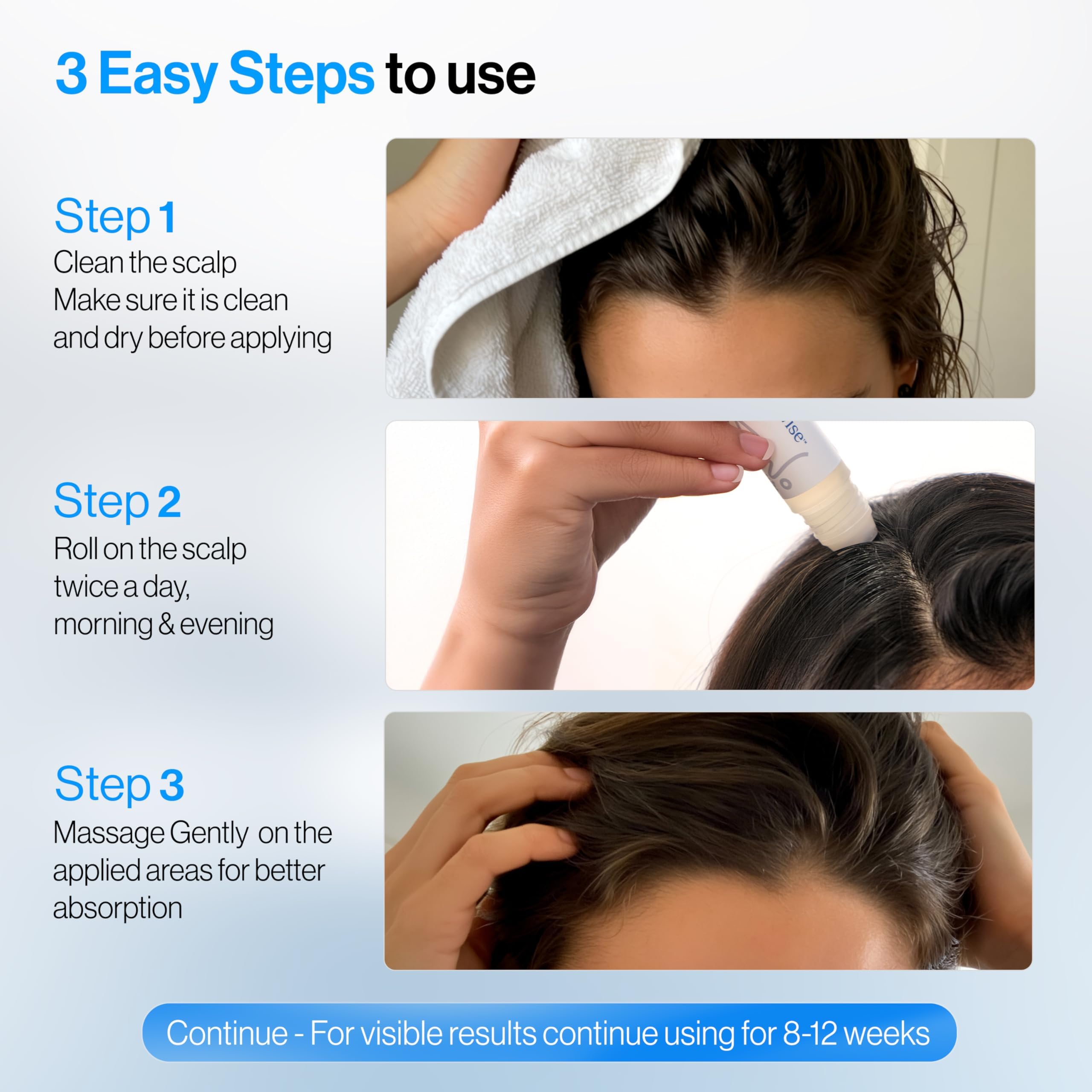 Be Bodywise Advanced Hair Density Roll-On Serum 25ml | Saw Palmetto, Rosemary, Caffeine, Fenugreek
