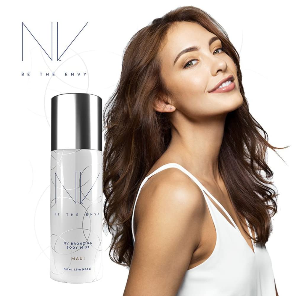 BE THE ENVY NV Bronzing Body Mist Maui – Buildable Coverage, Lightweight Airbrush Finish, 2 × 1.5 oz Set