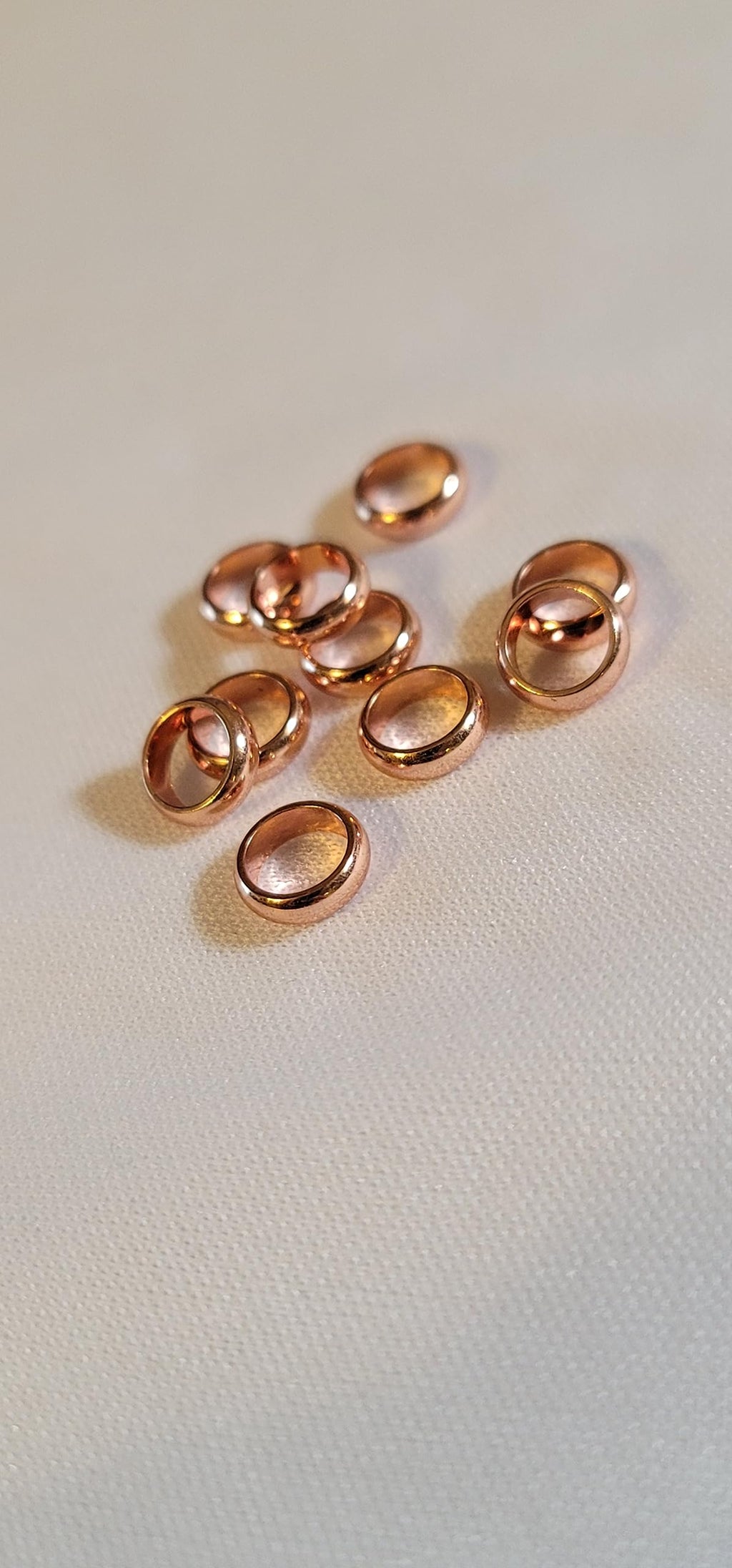 Bead It Wear It Love It | 10 Stainless Steel Hair Beads for Locs & Braids Copper 6mm