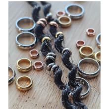 Bead It Wear It Love It | 10 Stainless Steel Hair Beads for Locs & Braids Copper 6mm