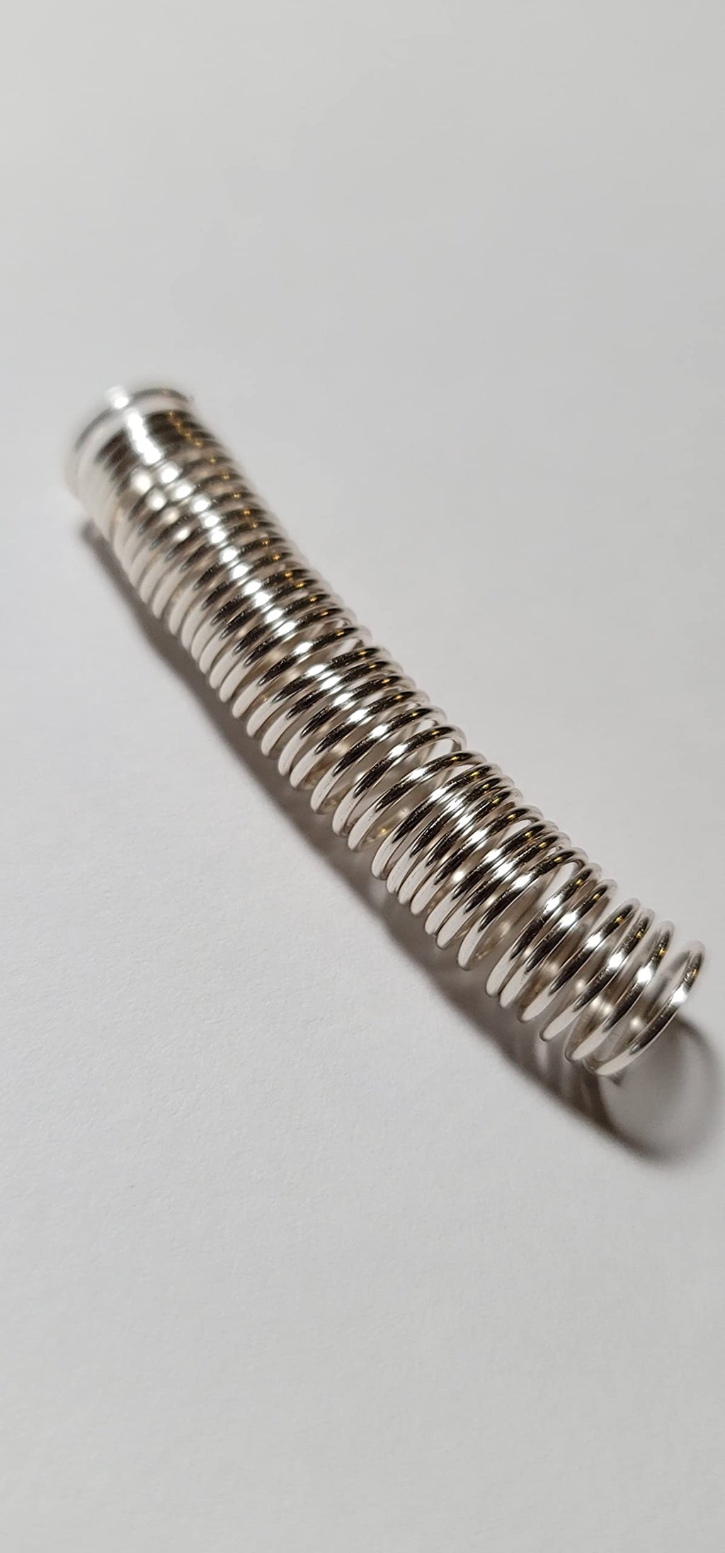 Bead It Wear It Love It 1 Long Copper Dreadlock Coils – Wire Wrapped Loc Jewelry for Braids (Silver)