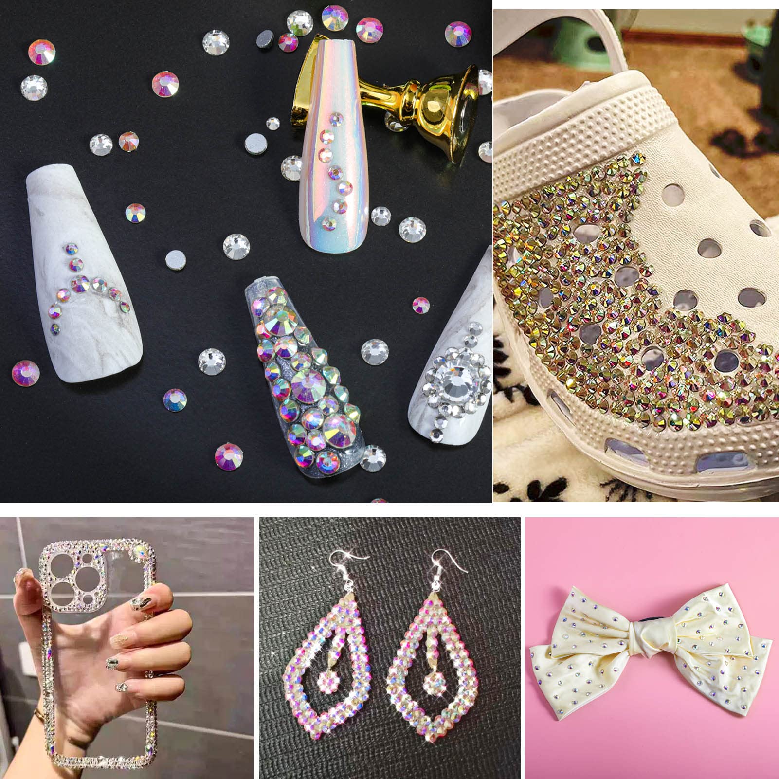 Beadsland 2880 Crystal AB Rhinestones – SS20 4.6–4.8mm for Nail Art