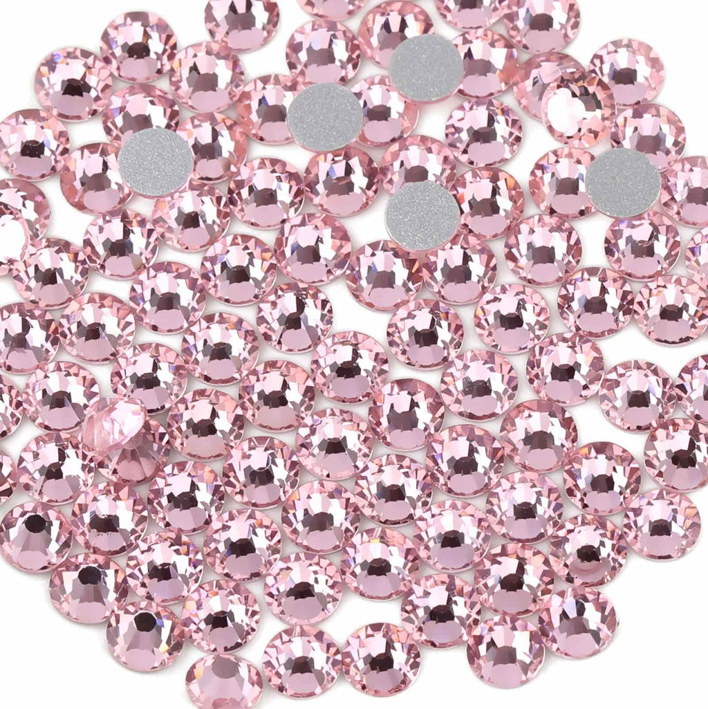 Beadsland Flat Back Crystal Rhinestones – Light Pink, SS40 (8.3–8.6mm), 144pcs