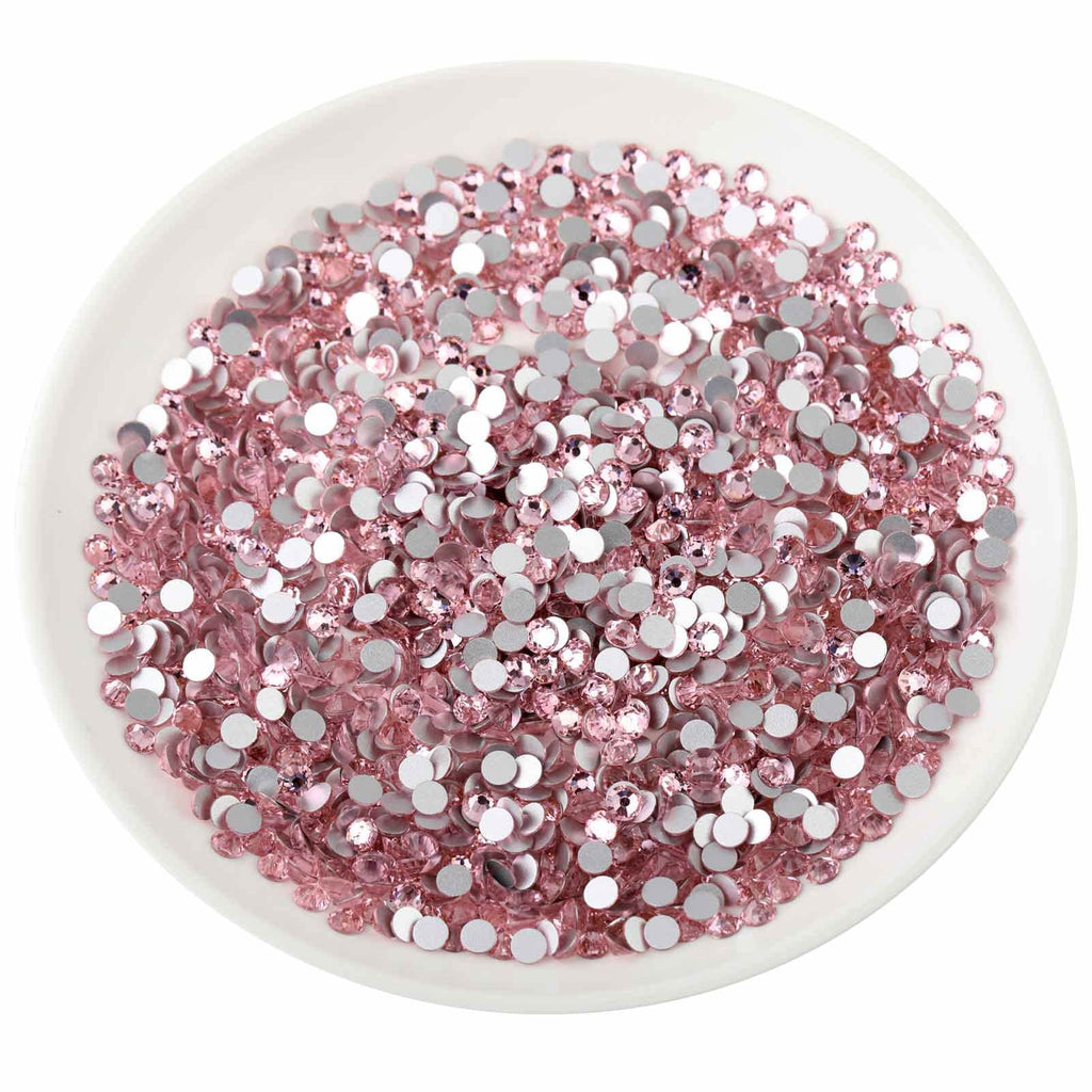 Beadsland Flat Back Crystal Rhinestones – Light Pink, SS40 (8.3–8.6mm), 144pcs