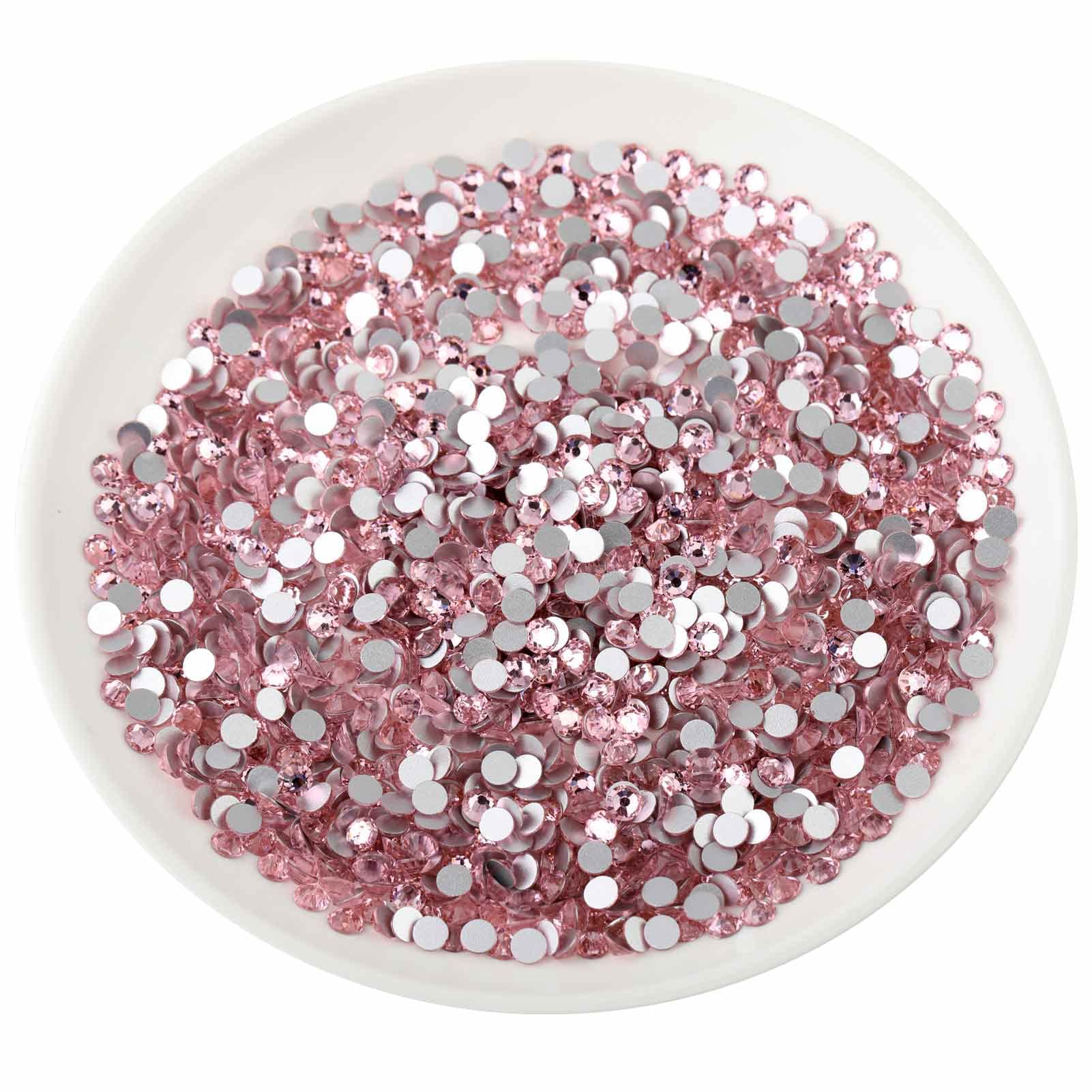 Beadsland Flat Back Crystal Rhinestones – Light Pink, SS40 (8.3–8.6mm), 144pcs