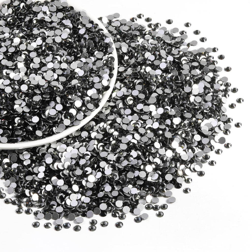 Beadsland Flatback Rhinestones Bulk – 14,400 Gray SS10 2.7-2.9mm for Nails & DIY
