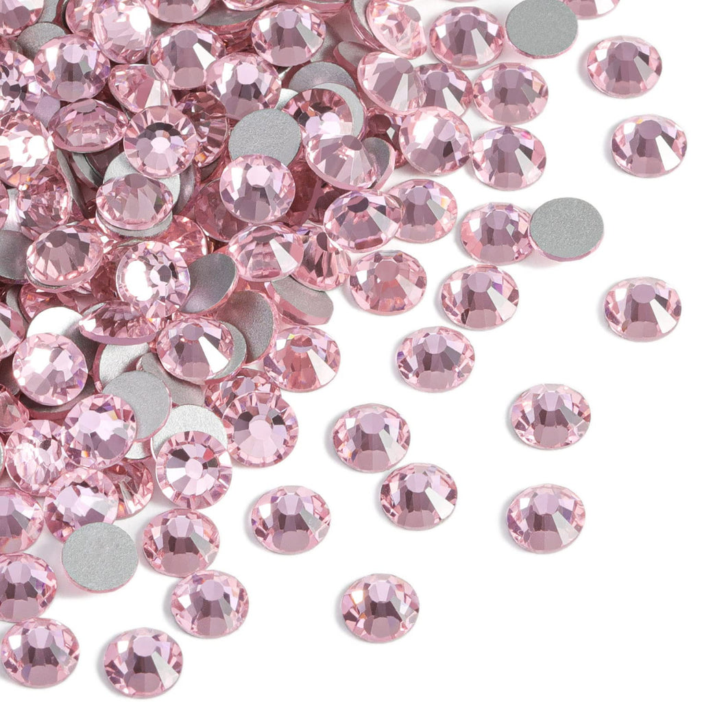 Beadsland Flat Back Crystal Rhinestones – Light Pink, SS40 (8.3–8.6mm), 144pcs