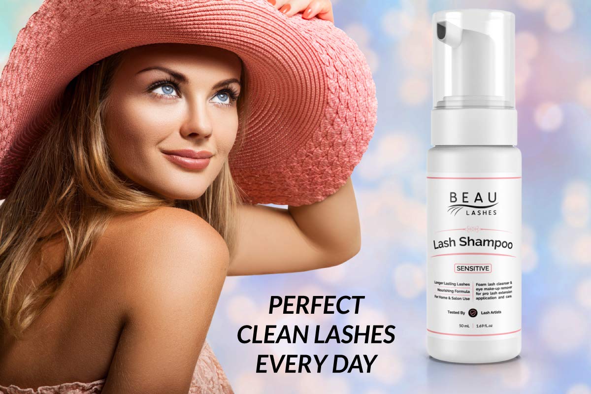 Beau Lashes Eyelash Extension Foaming Cleanser — Oil-Free, Sensitive, Paraben & Sulfate Free (50ml)