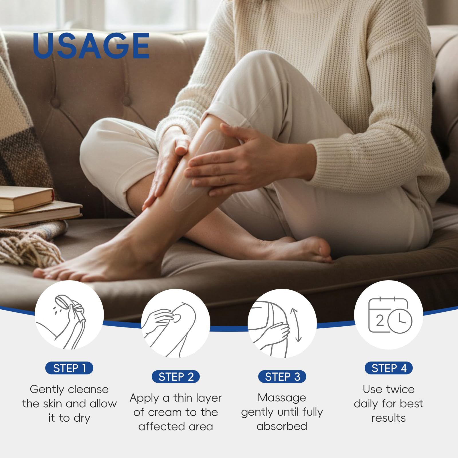 BeauBase 2 Pack Urea Cream 40% + 2% Salicylic Acid – Deep Hydration for Feet & Hands (3.53 oz)