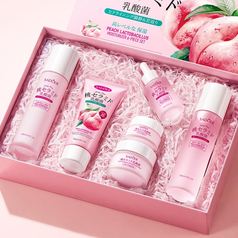 BeauBase Peach Skincare Collection – Hydrating & Nourishing Gift Set for All Skin Types