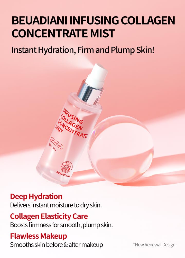 BEAUDIANI Collagen Hydrating Facial Mist | Lightweight Moisture & Dewy Glow