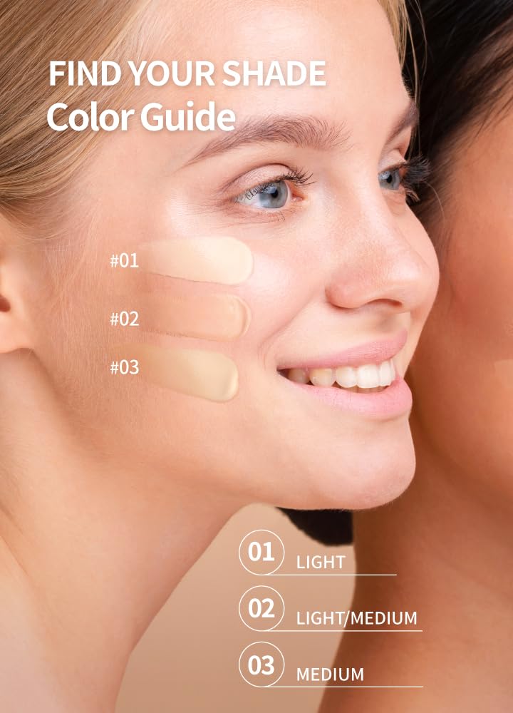 BEAUDIANI Natural Coverage Mesh Tight Up Cushion – Korean Cushion Foundation (02 Light/Medium Beige) | Semi-Matte Radiance, Long-Lasting, Travel-Ready