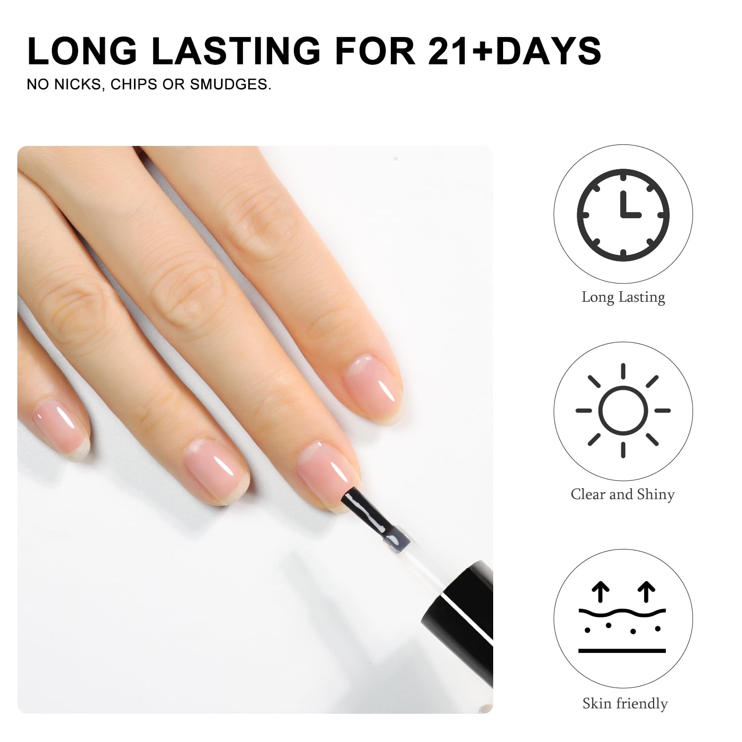 Beautilux Rubber Base Gel Coat 100ml — Clear 2-in-1 Base Coat & Rubber Base, 30s LED Cure