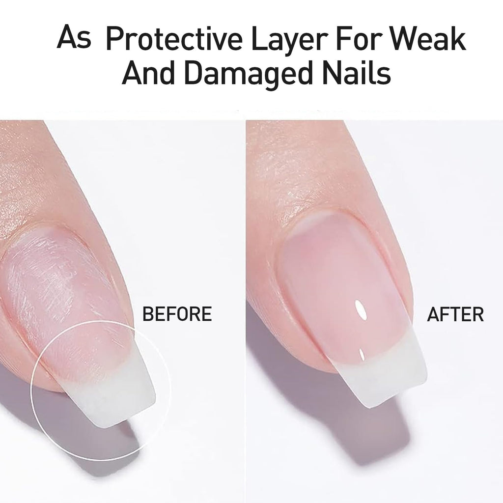 Beautilux Rubber Base Gel Coat 100ml — Clear 2-in-1 Base Coat & Rubber Base, 30s LED Cure