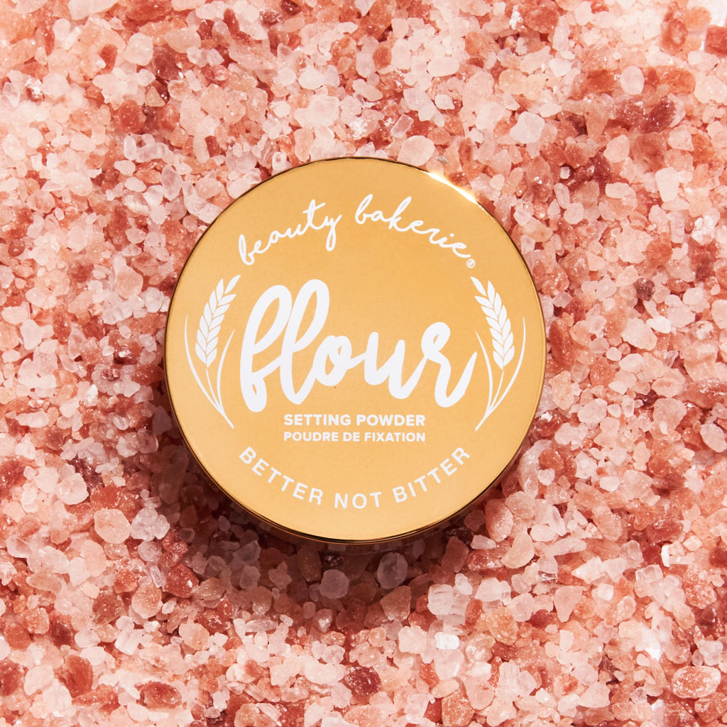 Beauty Bakerie Flour Setting Powder – Loose Translucent Powder for Oily Skin, Matte Finish, 0.5oz Himalayan Pink