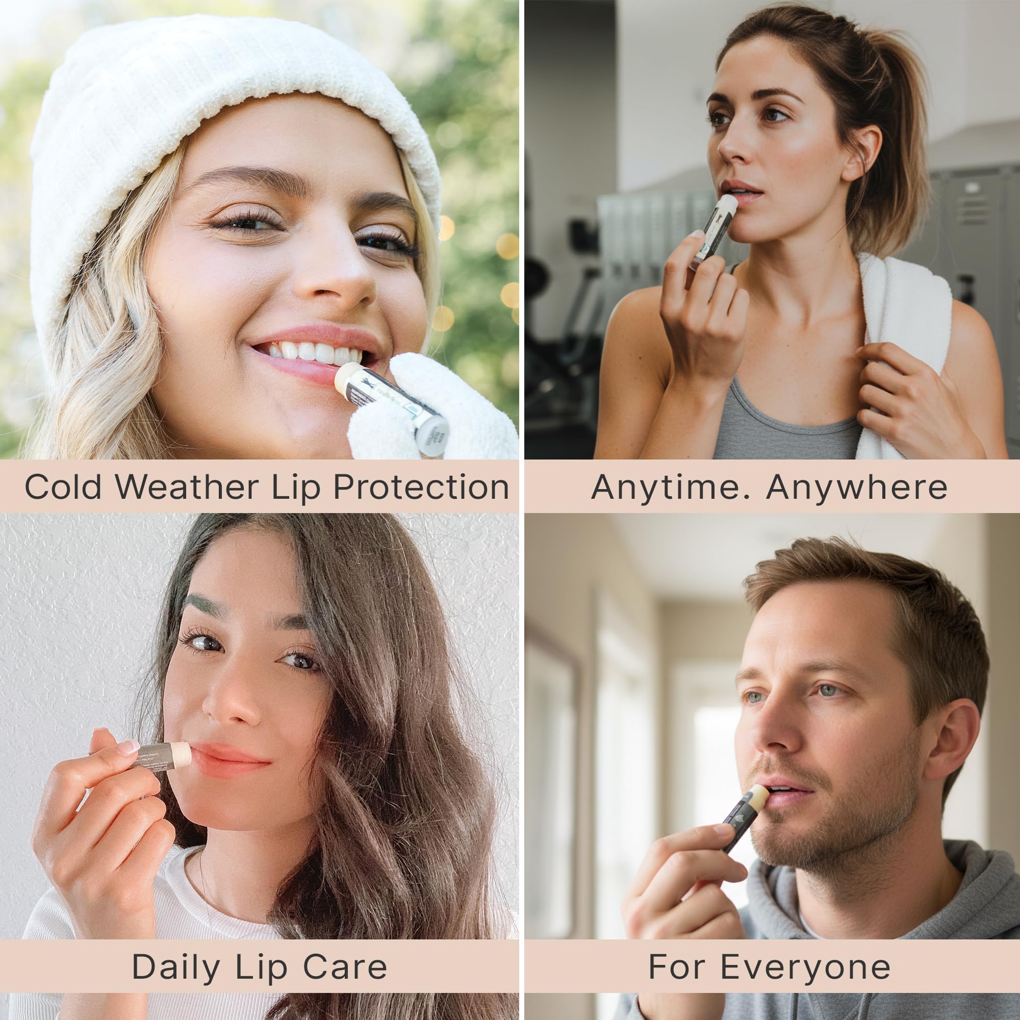 Beauty by Earth USDA Organic Peppermint Lip Balm | USA Made Lip Moisturizer