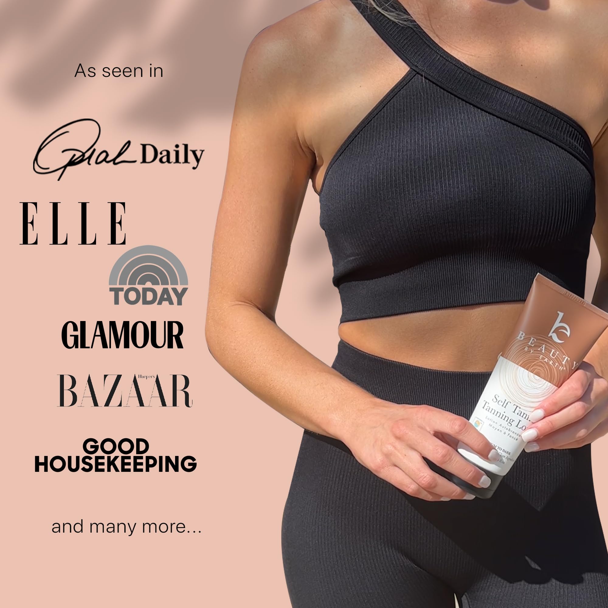 Beauty by Earth Tanning Lotion Self Tanner – USA Made, Natural & Organic, Streak-Free Sunless Tan