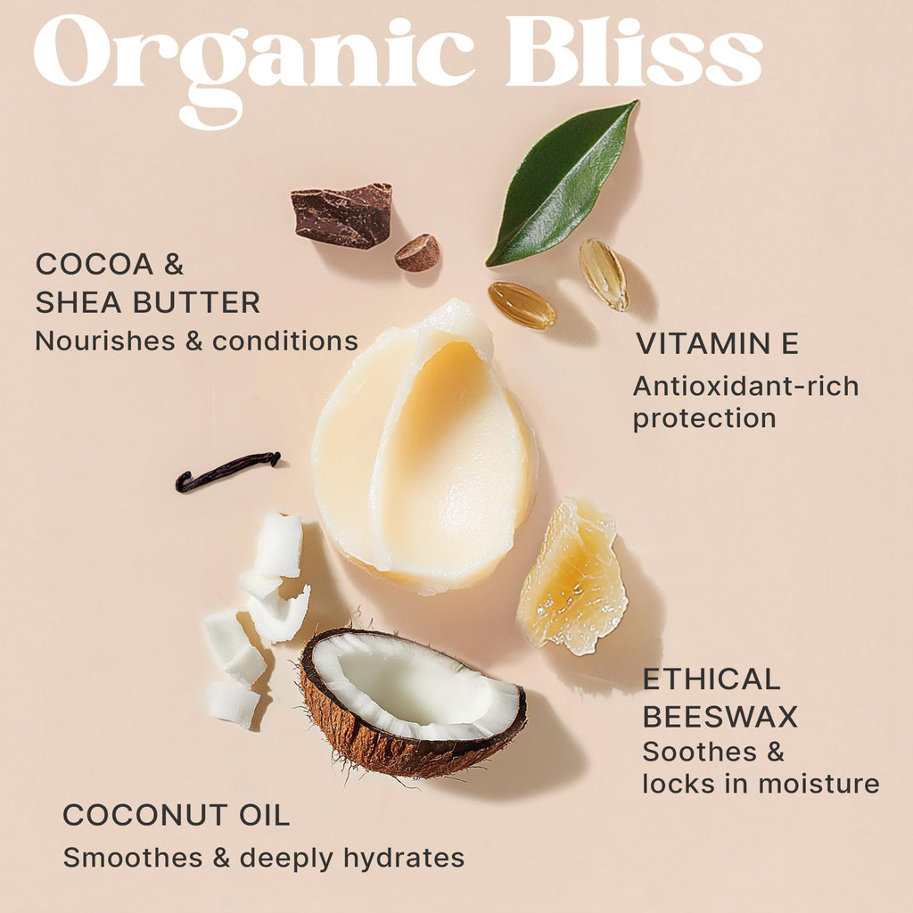 Beauty by Earth USDA Organic Lip Balm – USA Made Vanilla Beeswax Lip Balm