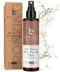 Beauty by Earth Self Tanner Spray – USA Made, Natural & Organic, Quick-Dry Sunless Tan (Light–Dark)