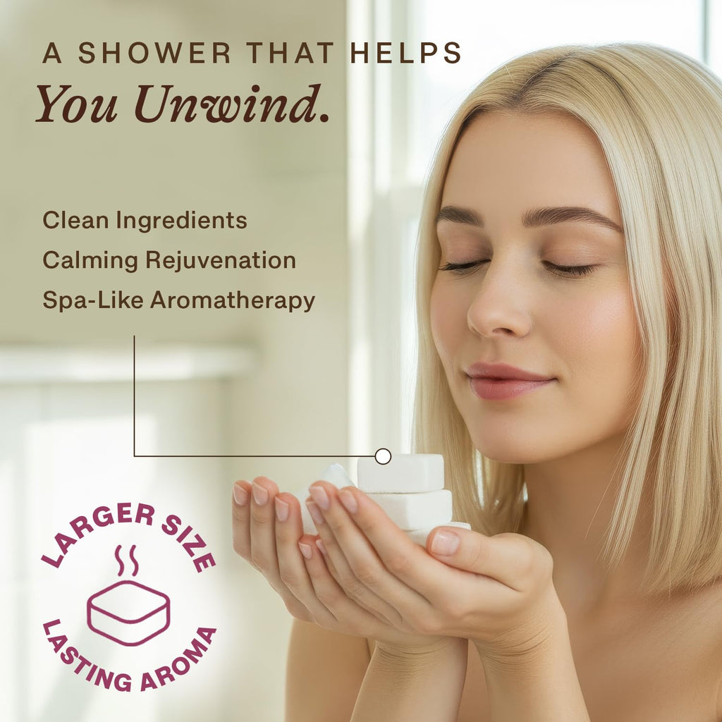 Beauty by Earth Shower Steamers – Lavender Aromatherapy, USA Made, Large Shower Bombs, Gift Idea