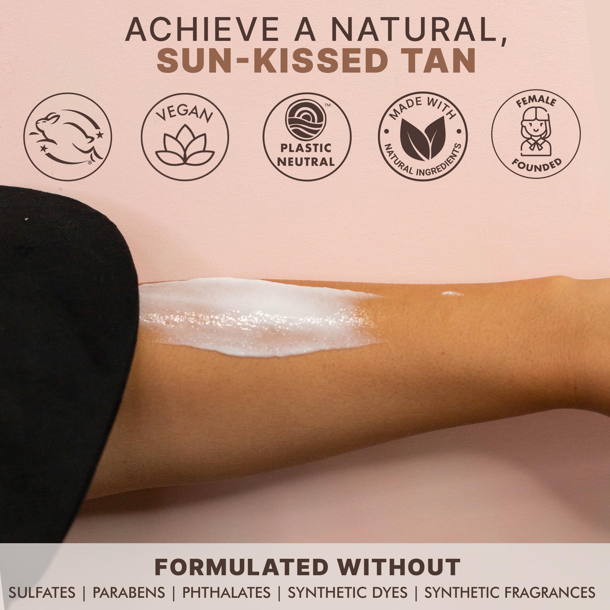 Beauty by Earth Tanning Lotion Self Tanner – USA Made, Natural & Organic, Streak-Free Sunless Tan