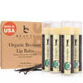 Beauty by Earth USDA Organic Lip Balm – USA Made Vanilla Beeswax Lip Balm