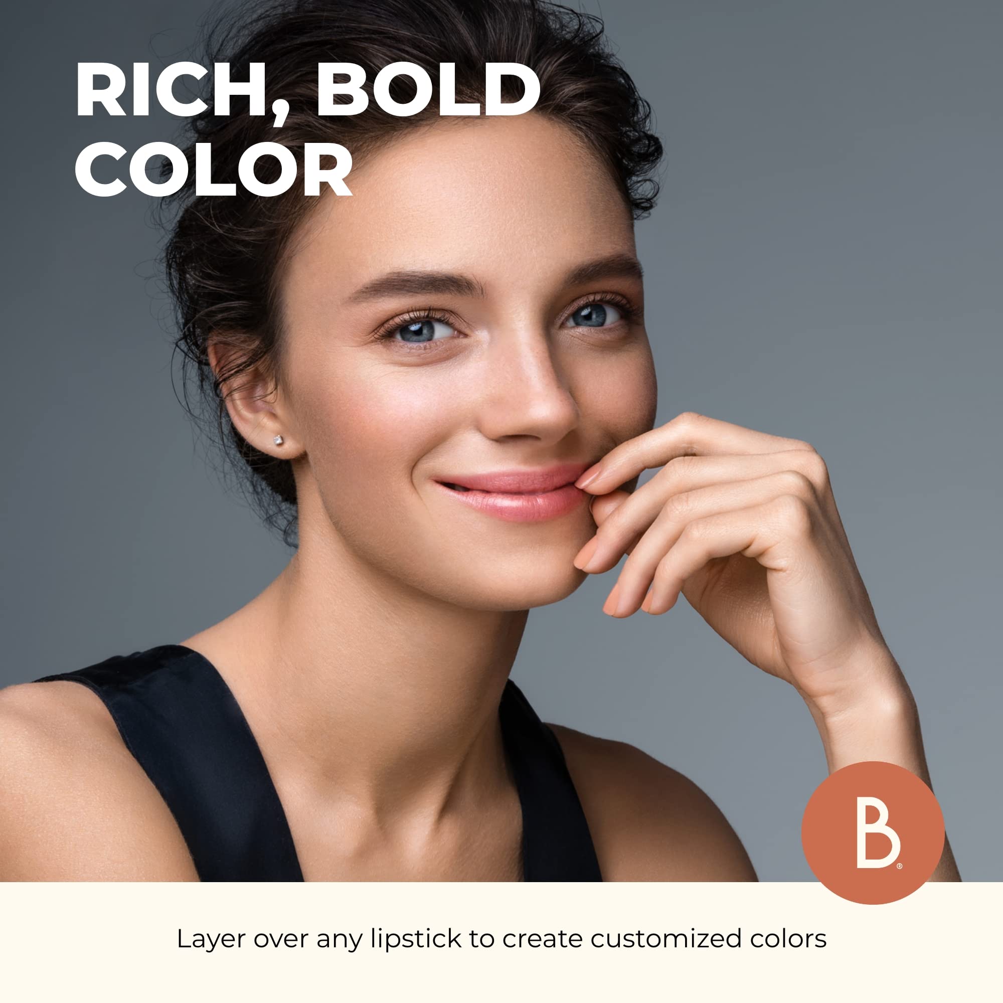 Beauty For Real Lip Gloss + Shine – Plumping High Shine Hydrating Gloss in Turned On – Cruelty Free 0.15 fl oz