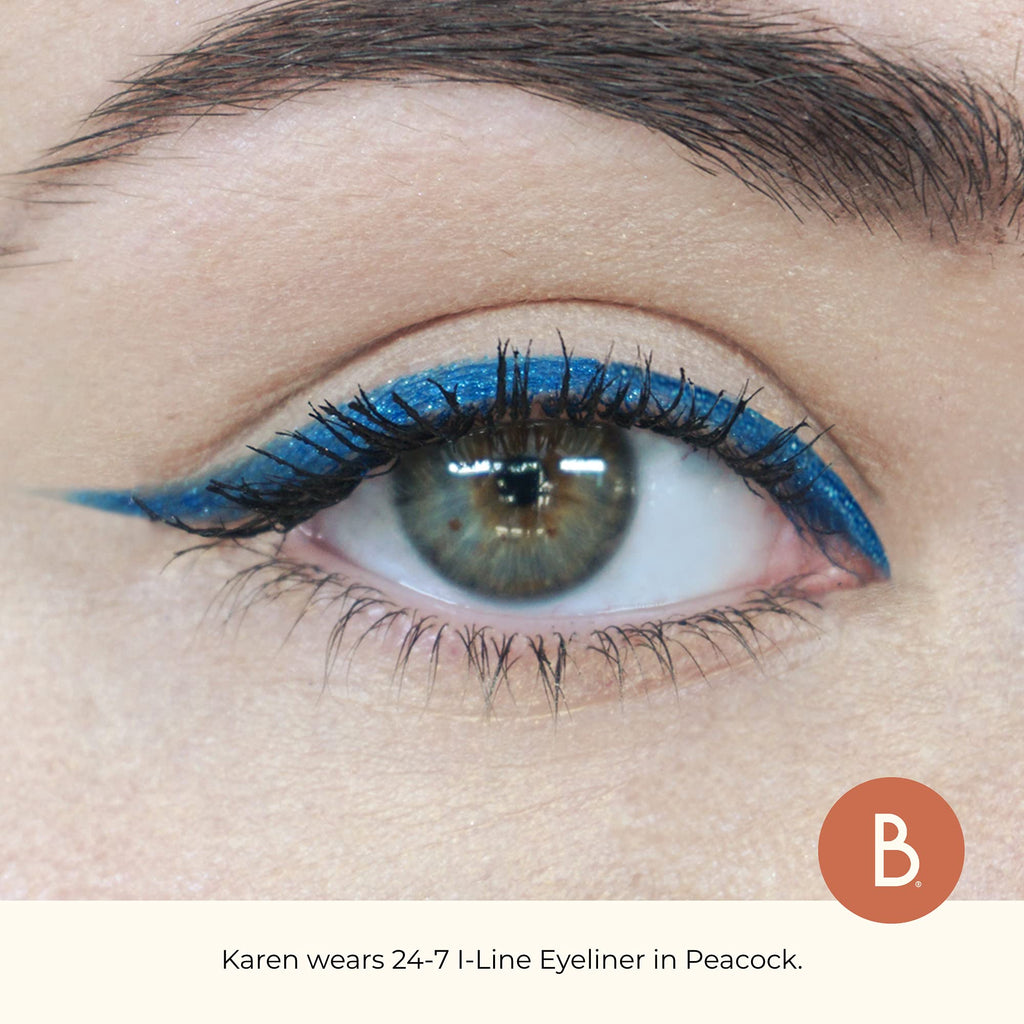 Beauty For Real I-Line 24-7 Eyeliner, Peacock – Waterproof Gel for Sensitive Eyes