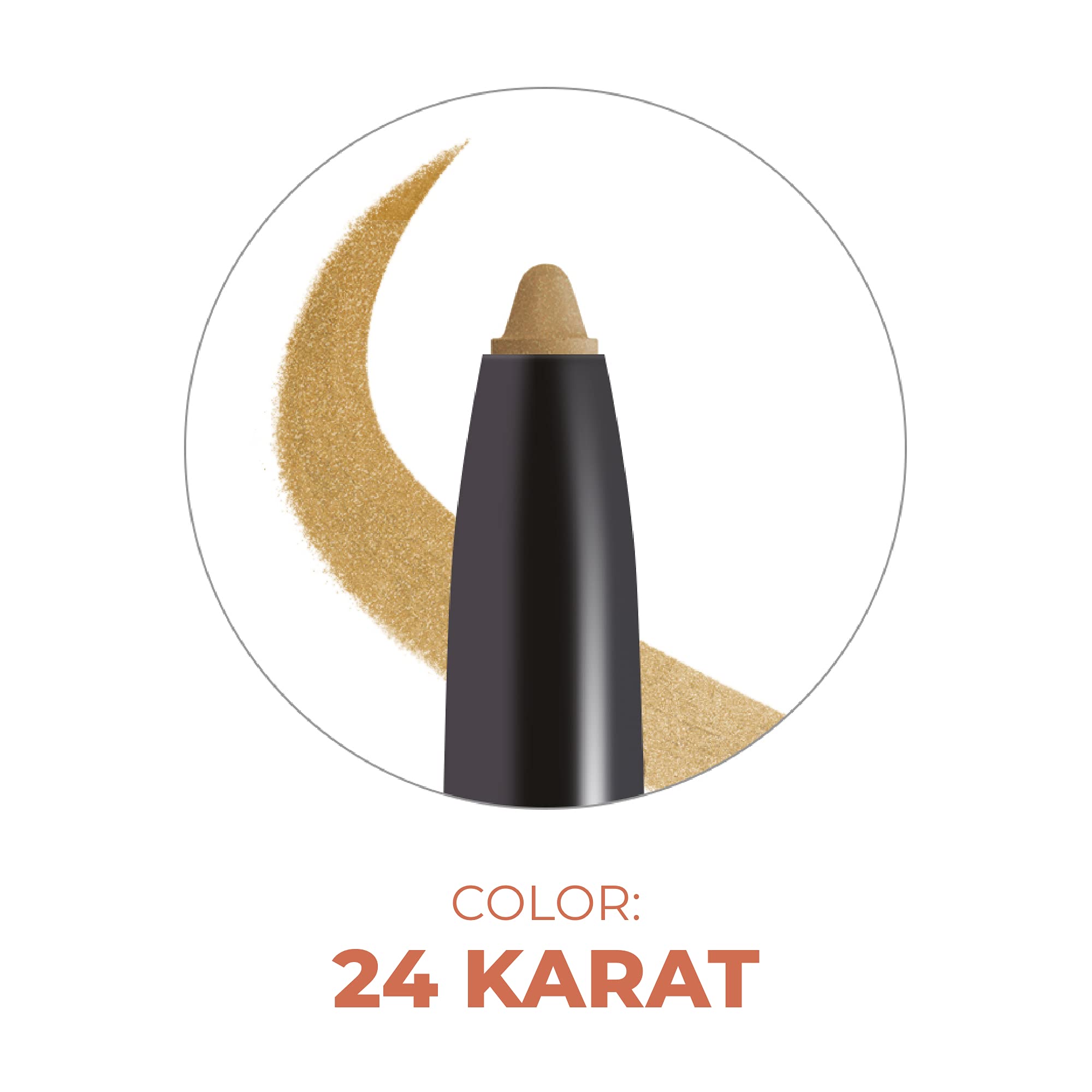 Beauty For Real I-Line 24-7 Eyeliner, 24 Karat Gold – Waterproof Gel
