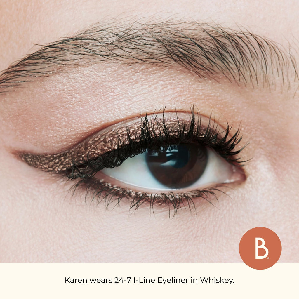 Beauty For Real I-Line 24-7 Eyeliner Whiskey – Brown Copper Shimmer, Waterproof & Safe for Sensitive Eyes | 0.01 oz
