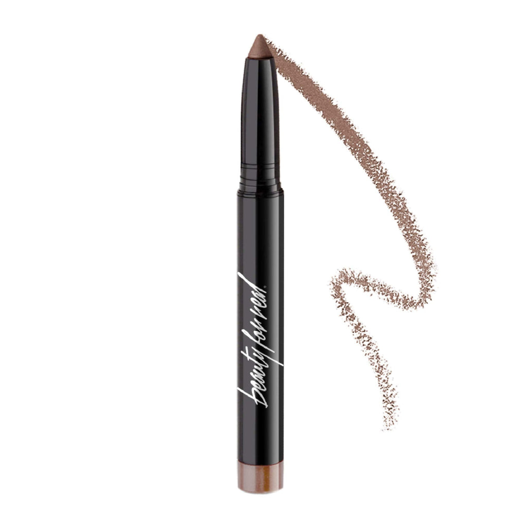 Beauty For Real Shadow Stx Midnight Marathon - Universal Topaz Caramel Shimmer, Waterproof Cream-to-Powder Eyeshadow Stick