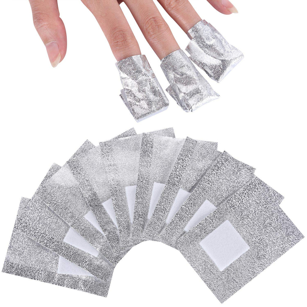Beauty Max 600 PCS Nail Foil Wraps with Soak-off Cotton Pads for Gel Polish Removal