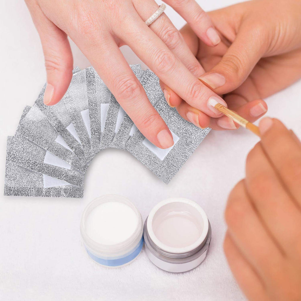 Beauty Max 600 PCS Nail Foil Wraps with Soak-off Cotton Pads for Gel Polish Removal