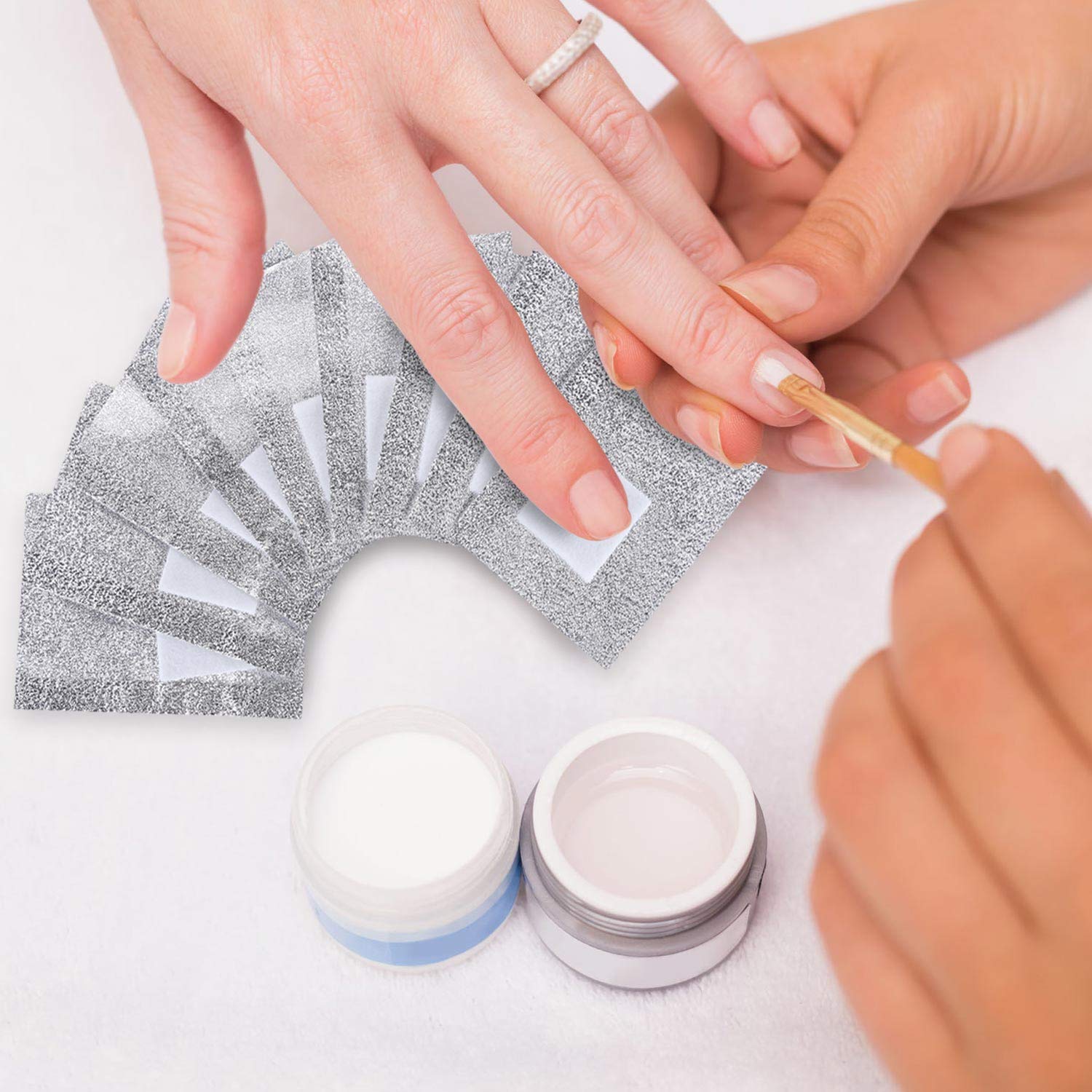 Beauty Max 600 PCS Nail Foil Wraps with Soak-off Cotton Pads for Gel Polish Removal